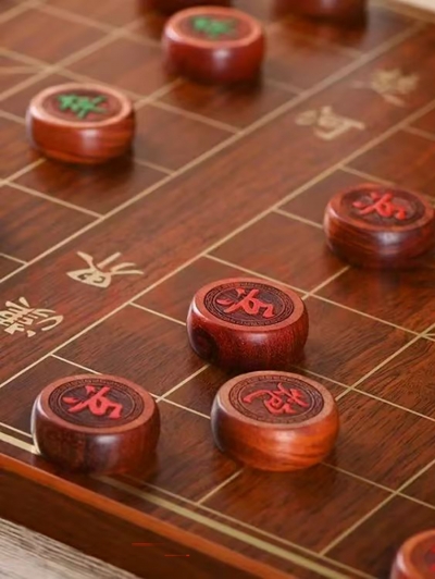 Китайские шахматы сянци, комплект из красного дерева-1